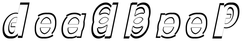 Ambigram for deadbeef in Sourcesanspro-semiboldit